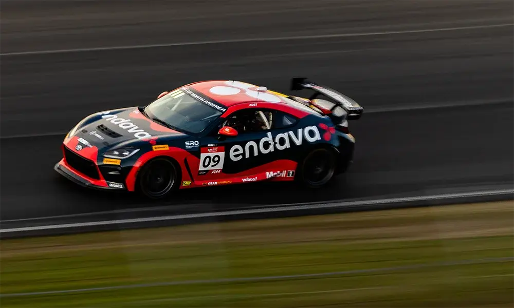 Endava wrapped Toyota Racing Development racecar